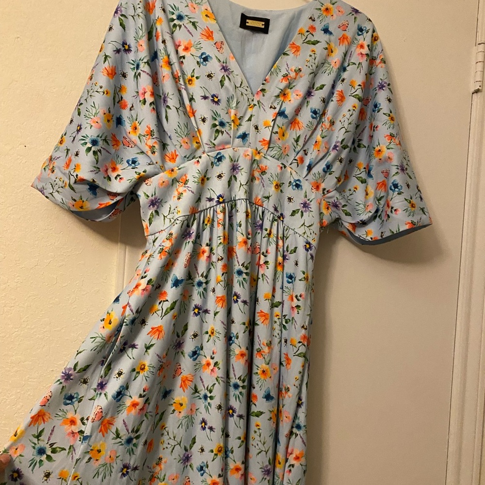 Alexia Admor Light Blue Floral Dress